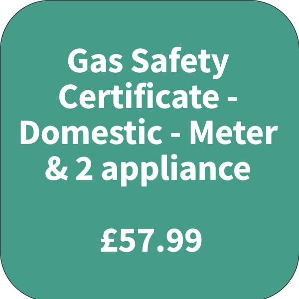 Gas Safety Certificate - Domestic - Meter & Upto 2 appliances