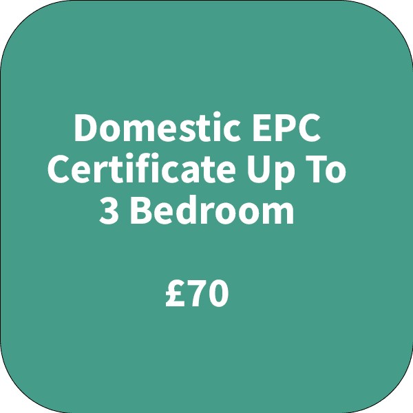 Domestic EPC Certificate 1- 3 Beds