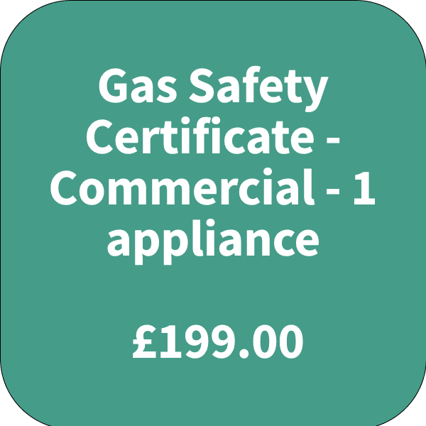 Gas Safety Certificate - Commercial - 1 appliance